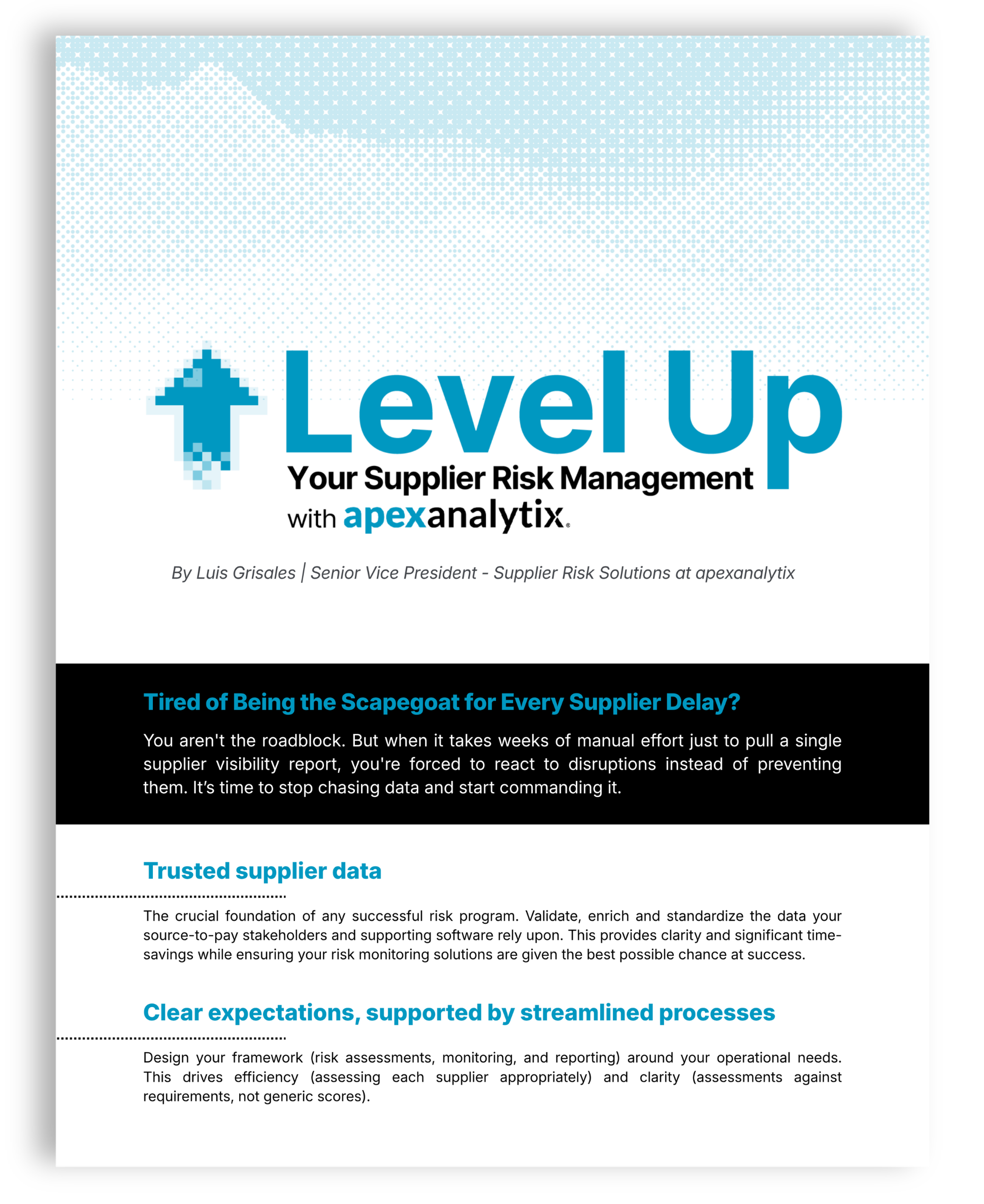 Level Up Your Supplier Risk Management eBook
